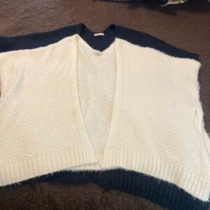 Two sweater open cardigans